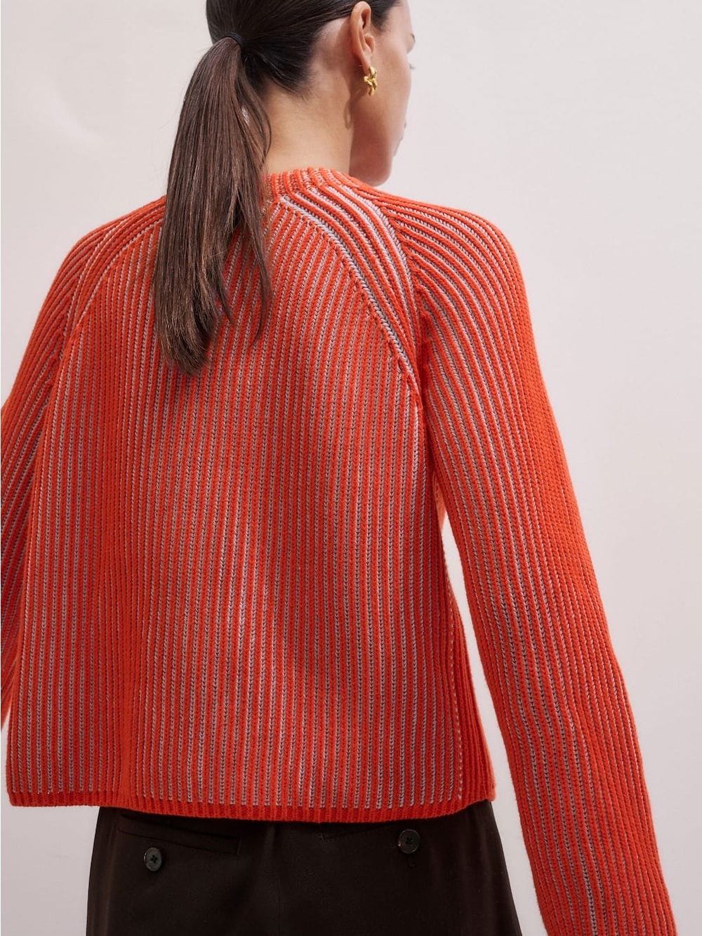 ME+EM Contrast Rib Cardigan - Picture 6 of 13